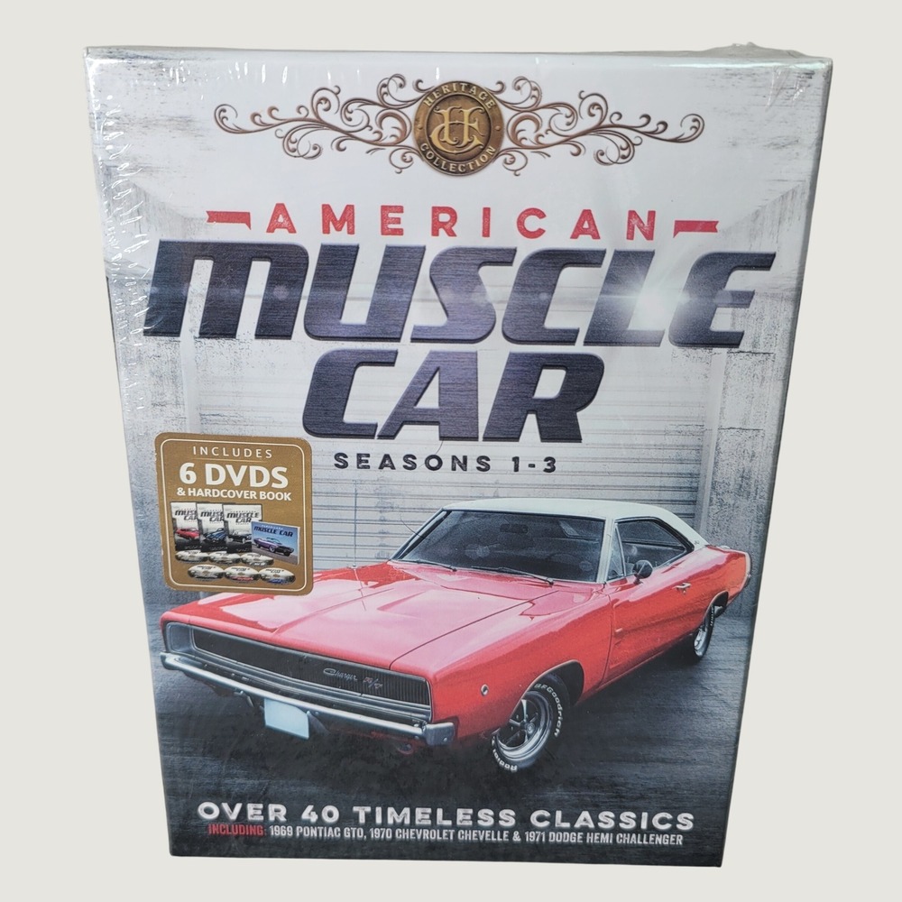 American Muscle Car Seasons 1-3 Heritage Collection 6 DVD Box Set Hardcover Book